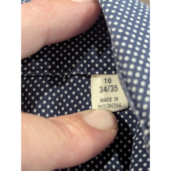 Todd Snyder Shirt Mens 16 34/35 Large Blue  Business Casual dress shirt - Picture 5 of 6